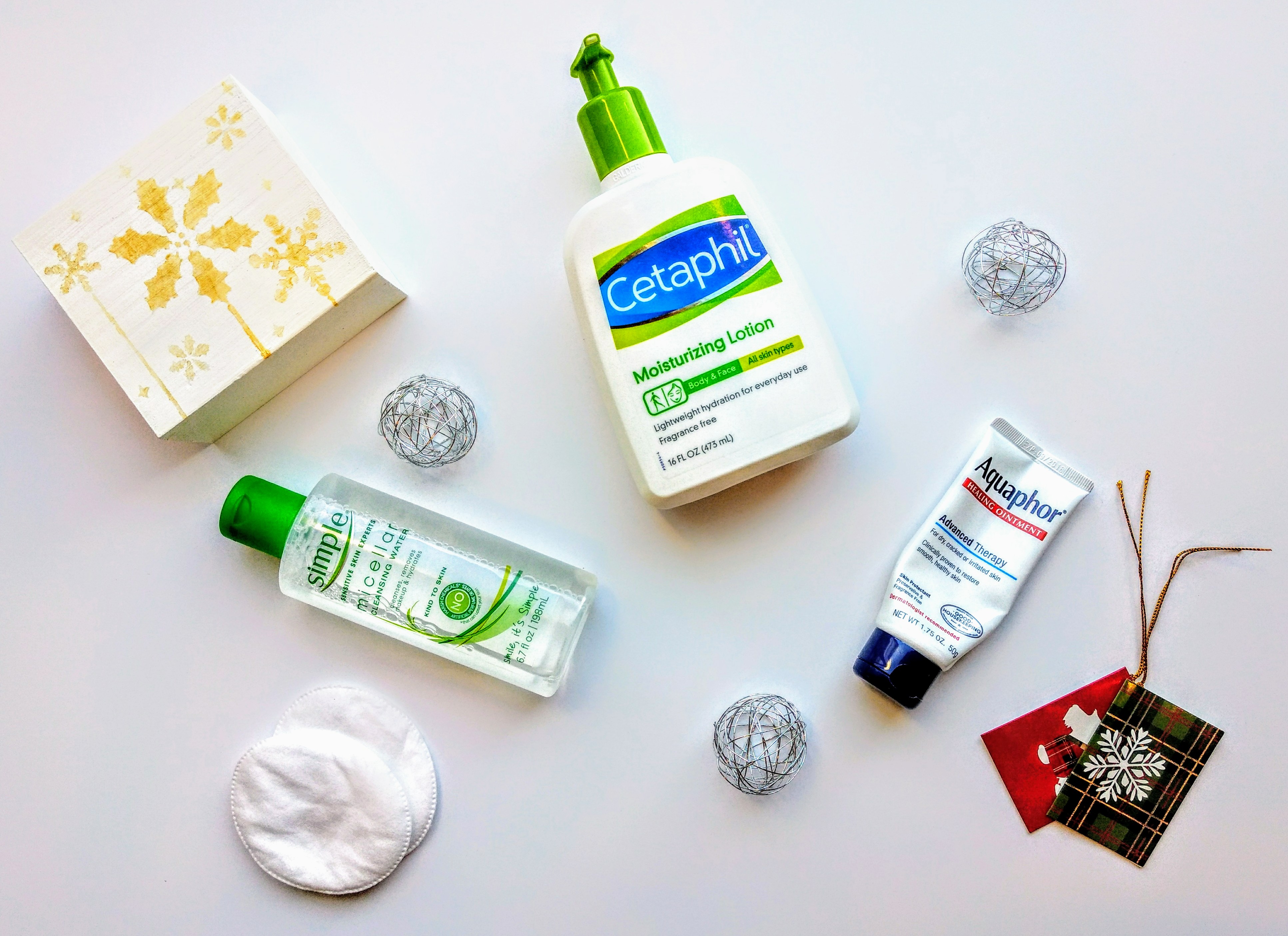 Evening skincare routine, Cetaphil, Simple, Aquaphor